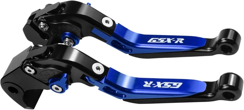 XIDAODIT for Suzuki GSXR 600 750(2006-2024) 1000R(2009-2024) GSX-R 1000(2005-2006) Motorcycle Clutch Lever Folding Extendable Adjustable Handlebars Brake and Clutch Levers Set(Blue) - Image 1